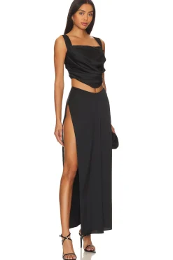 Fashion x Rachel Adle Satin Top Tops