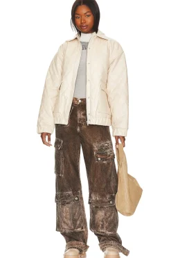 Outlet x Rachel Rylee Faux Leather Jacket Leather